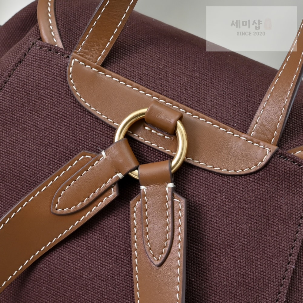Miu Miu Miu Miu Canvas And Leather Backpack Bag 6번 이미지