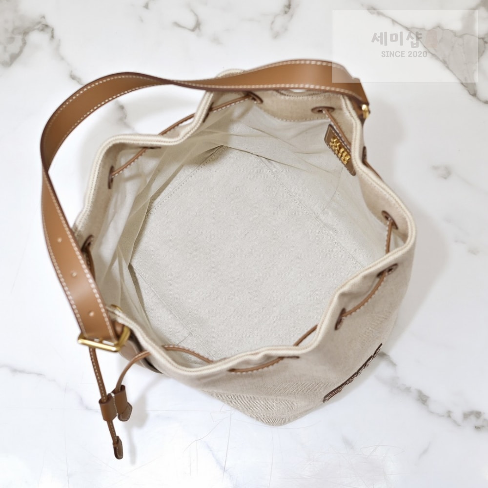 Miu Miu Miu Miu Canvas Leather Bucket Bag 9번 이미지