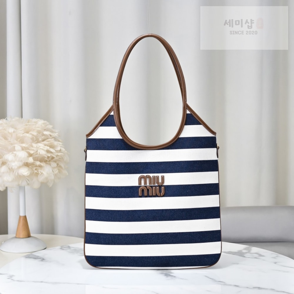 Miu Miu Miu Miu Ivy Canvas Leather Bag 1번 이미지