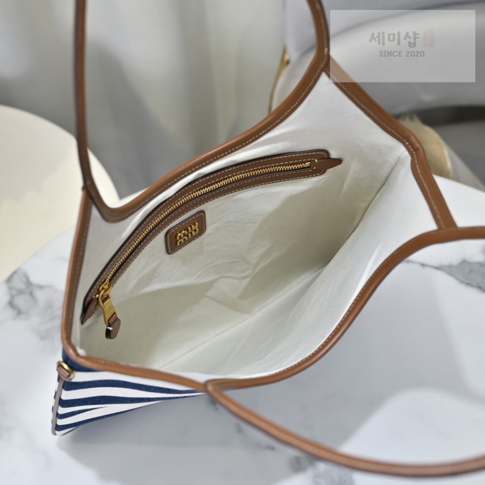 Miu Miu Miu Miu Ivy Canvas Leather Bag 5번 이미지