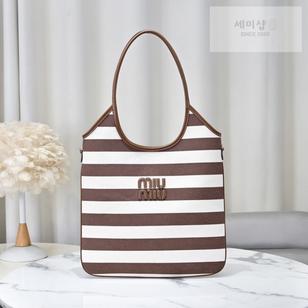 Miu Miu Miu Miu Ivy Canvas Leather Bag 1번 이미지