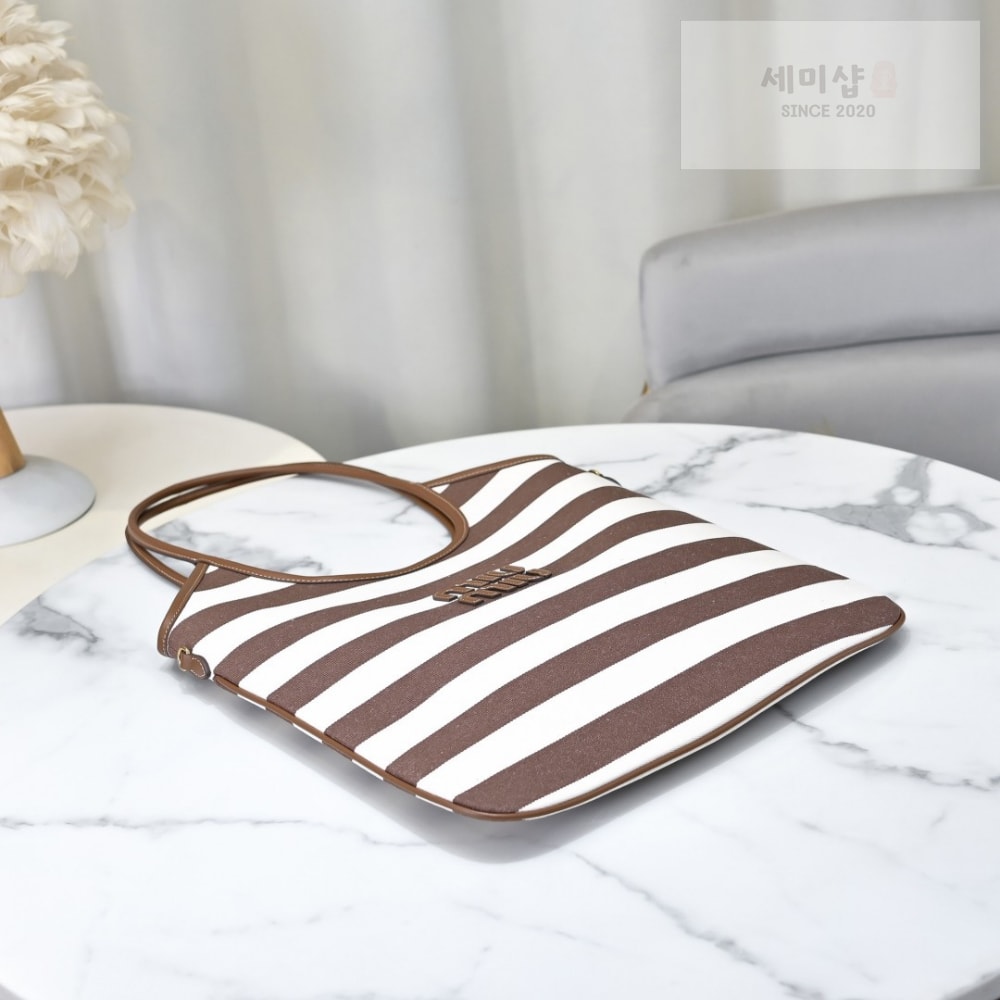 Miu Miu Miu Miu Ivy Canvas Leather Bag 4번 이미지