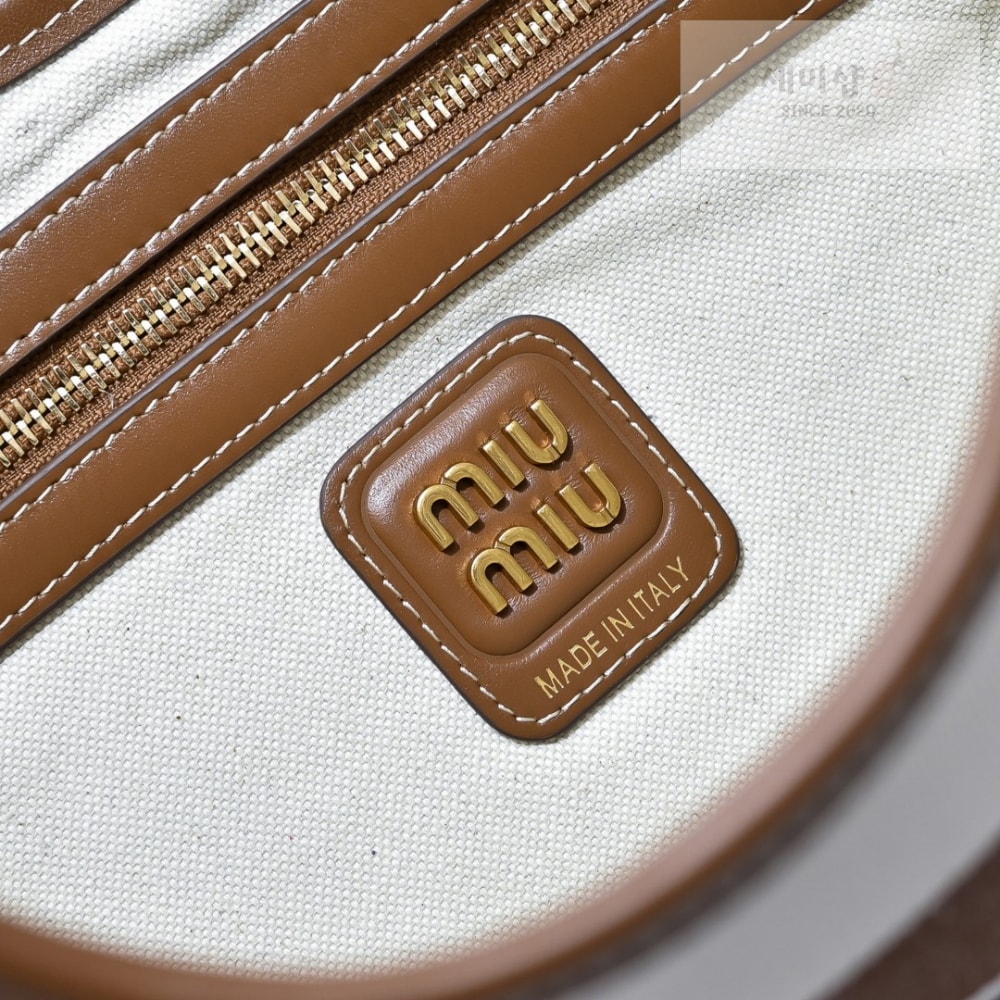 Miu Miu Miu Miu Ivy Canvas Leather Bag 8번 이미지