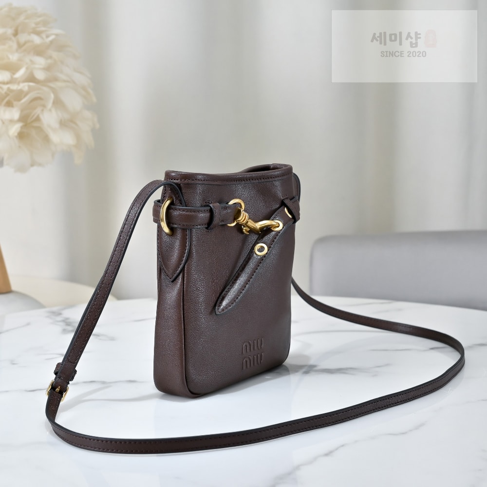 Miu Miu Miu Miu Nappa Leather Pouch Bag 12번 이미지