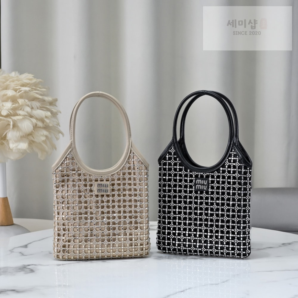Miu Miu Miu Miu Rete Starlight Crystal Tote Bag 1번 이미지