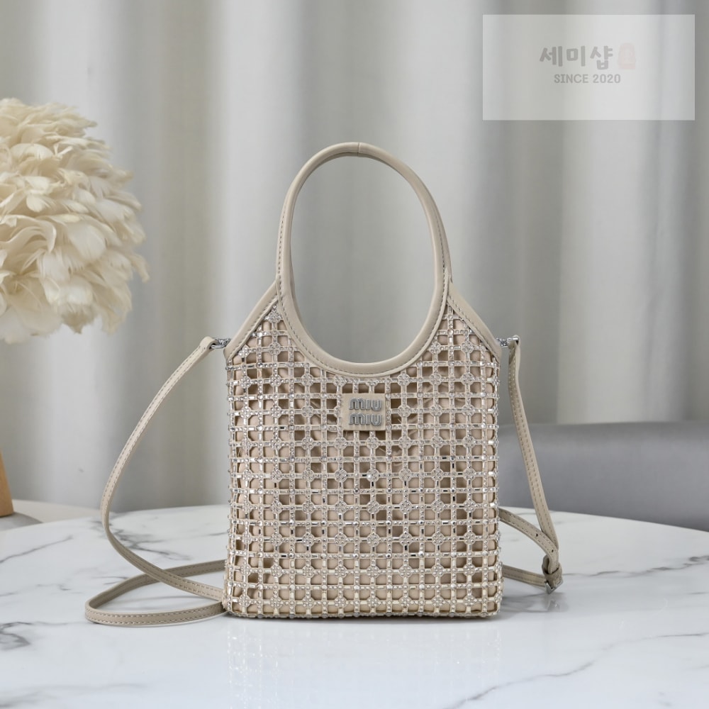 Miu Miu Miu Miu Rete Starlight Crystal Tote Bag 14번 이미지