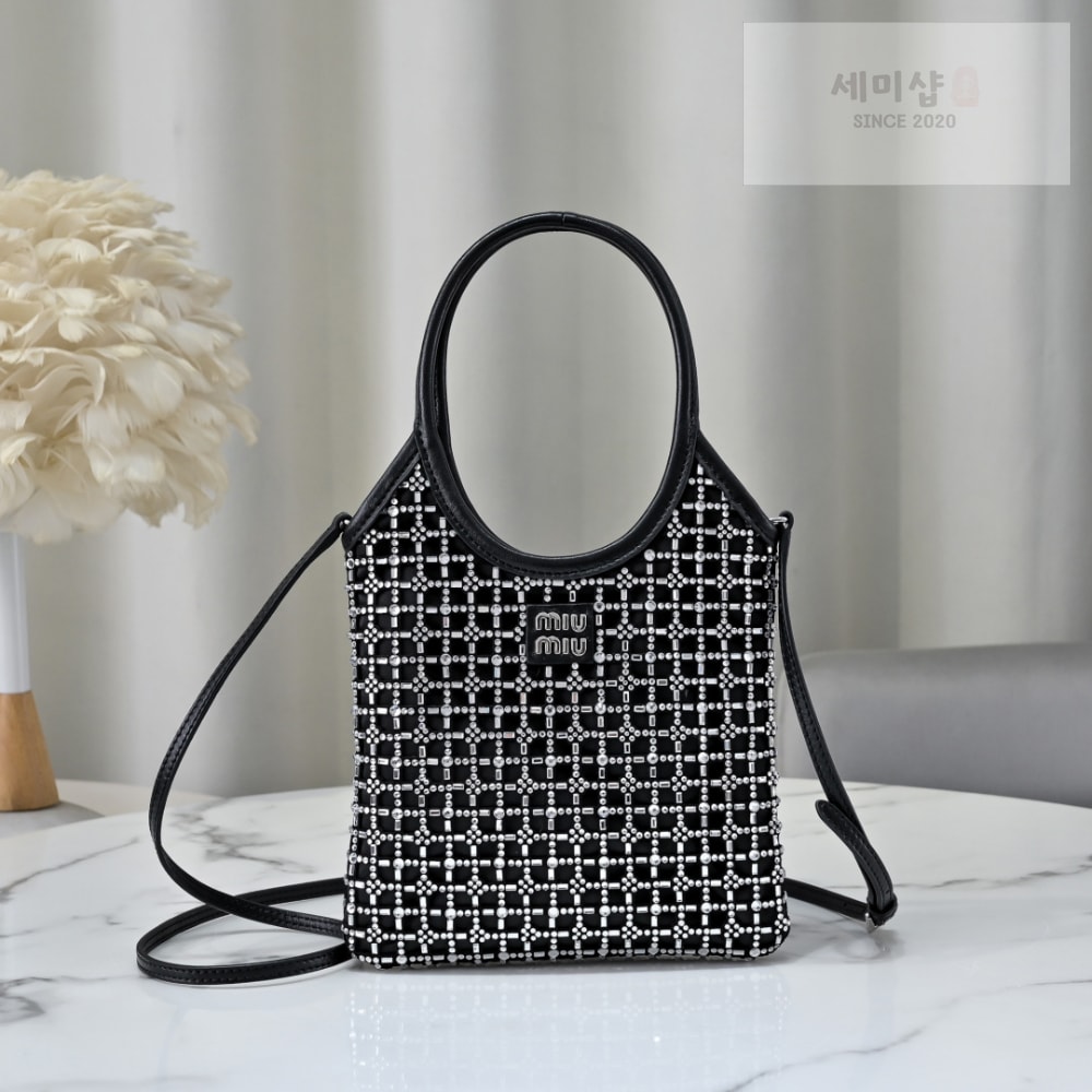 Miu Miu Miu Miu Rete Starlight Crystal Tote Bag 7번 이미지