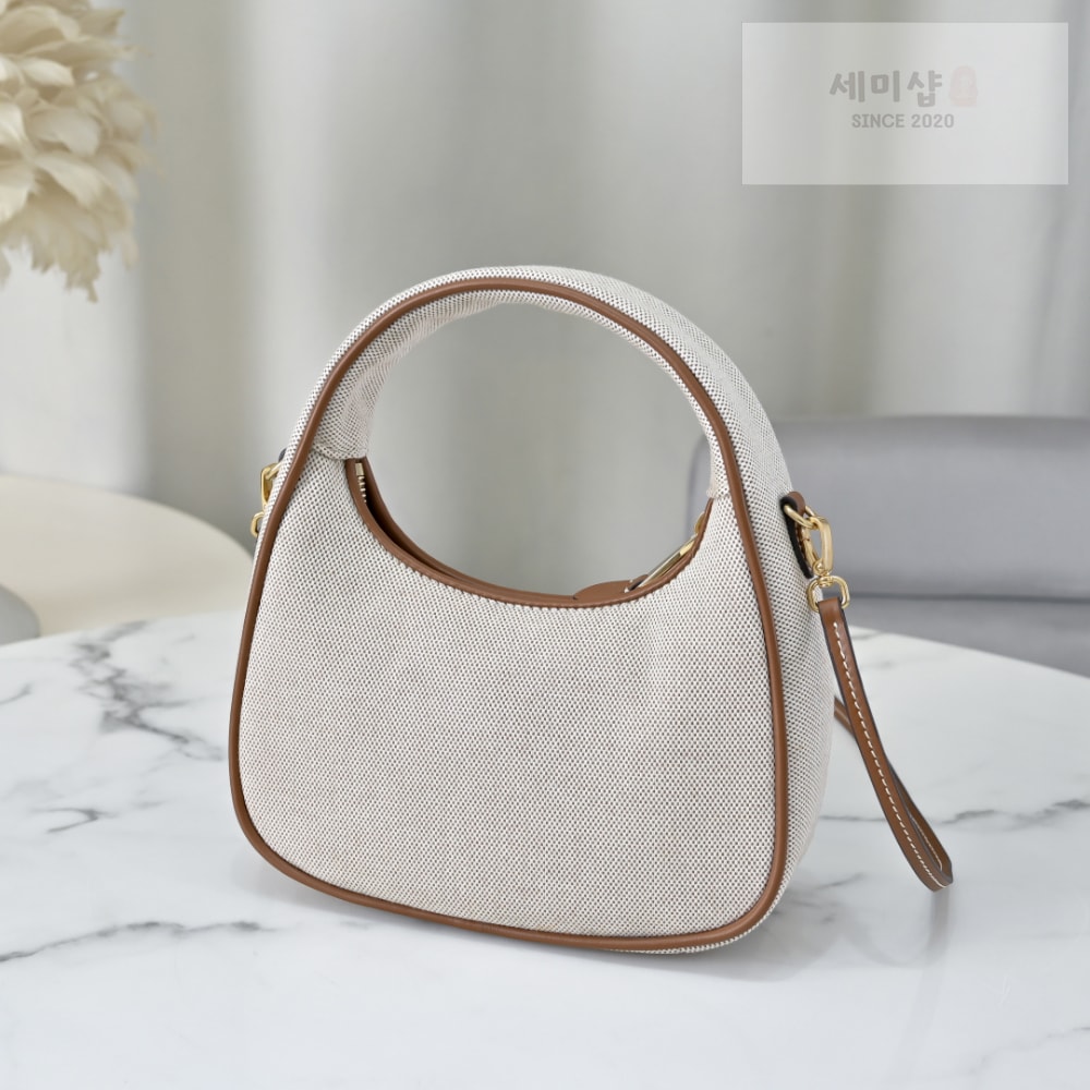 Miu Miu Miu Miu Wander Canvas And Leather Bag 2번 이미지