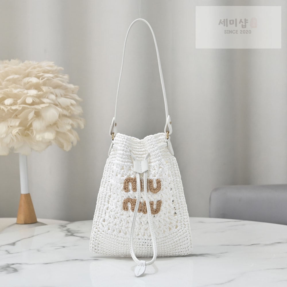 Miu Miu Miu Miu Woven Fabric Mini Bag 34번 이미지