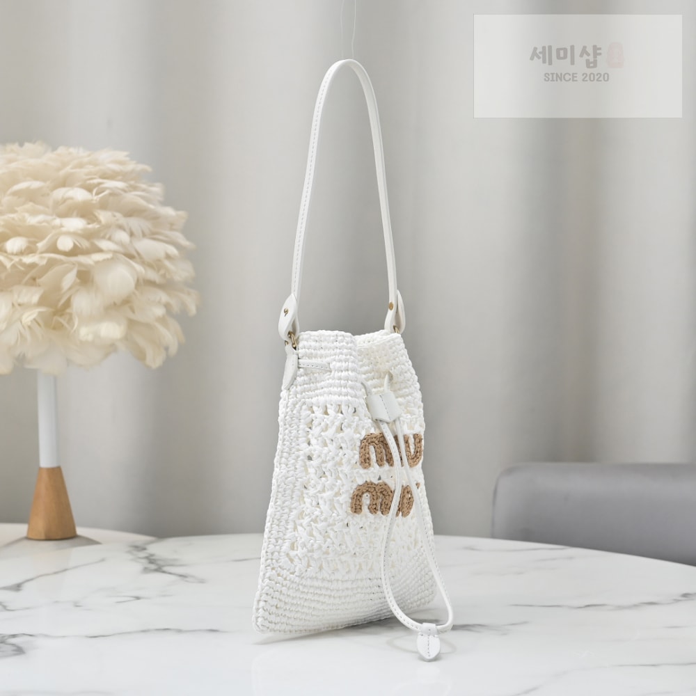 Miu Miu Miu Miu Woven Fabric Mini Bag 45번 이미지