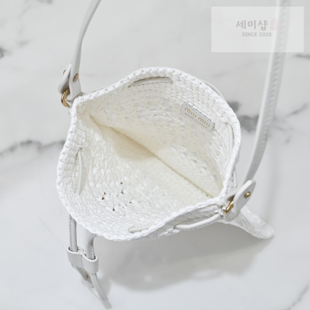 Miu Miu Miu Miu Woven Fabric Mini Bag 40번 이미지