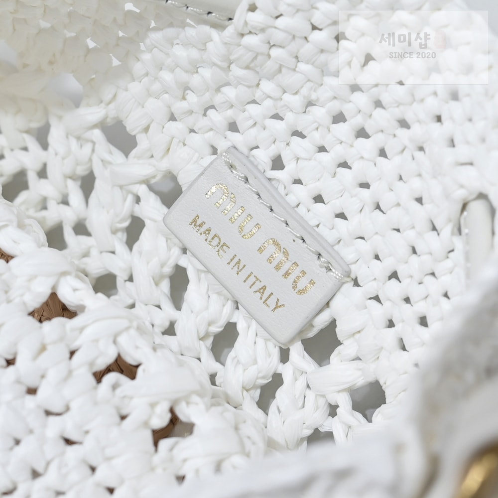 Miu Miu Miu Miu Woven Fabric Mini Bag 41번 이미지
