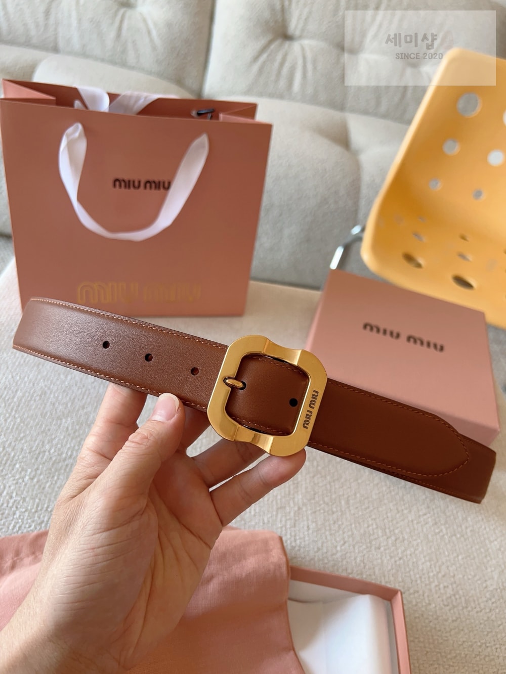 Miu Miu Miu Miu 3 레플리카 9번 이미지 - 벨트 | 세미샵 레플리카 사이트