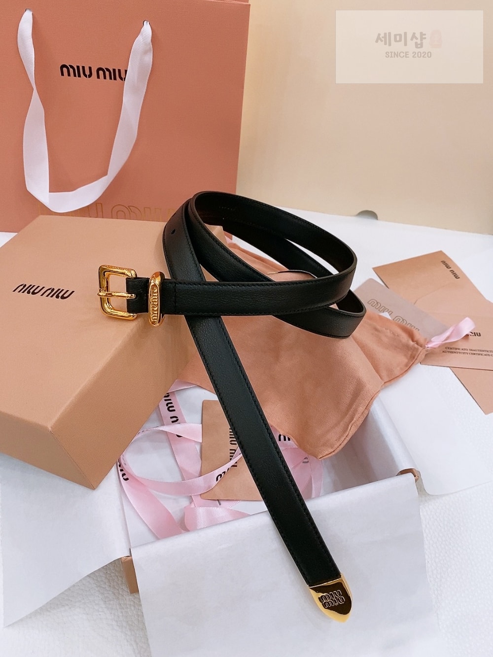 Miu Miu Miu Miu 4 벨트 18번 이미지