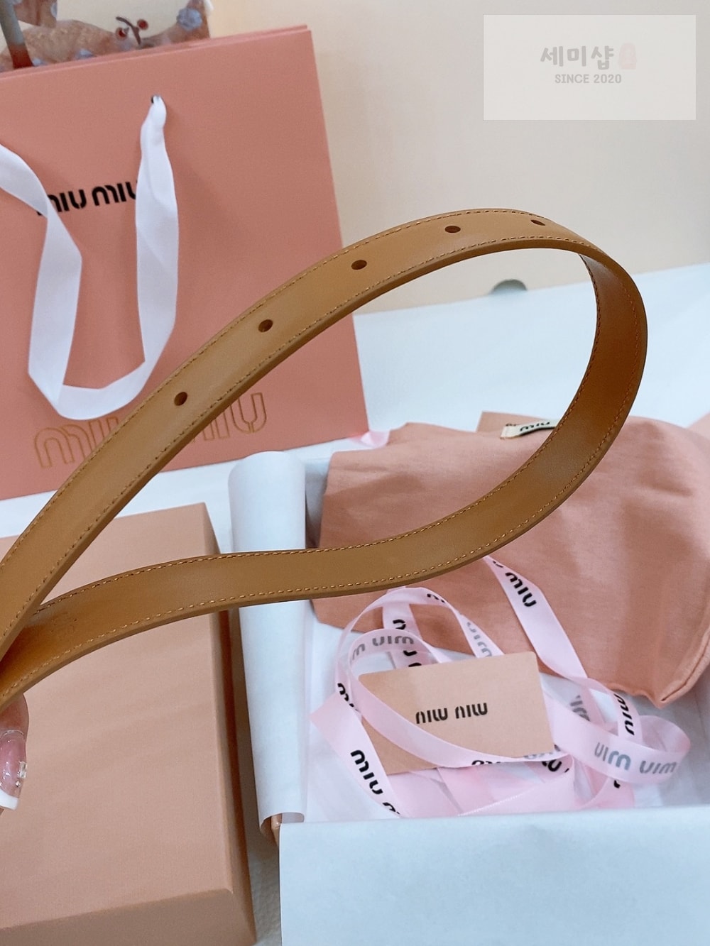 Miu Miu Miu Miu 5 벨트 10번 이미지