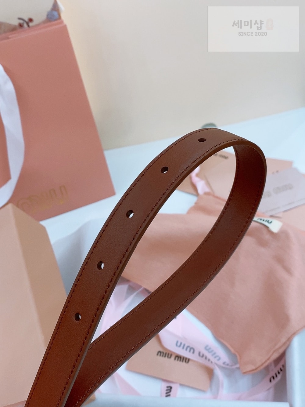Miu Miu Miu Miu 5 벨트 20번 이미지