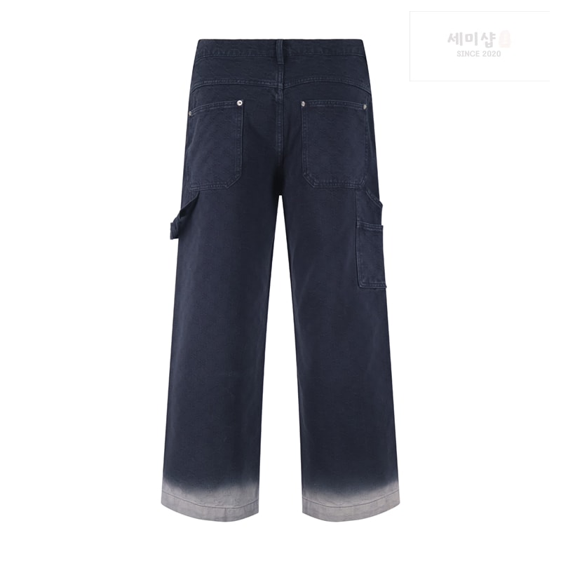 Gucci 구찌 그라데이션 블리치 GG 코튼 데님 자카드 팬츠 의류 11번 이미지