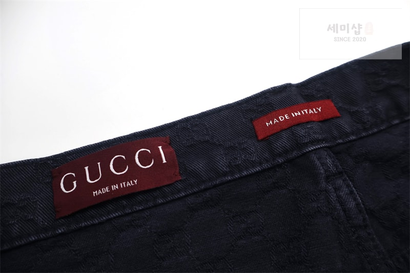 Gucci 구찌 그라데이션 블리치 GG 코튼 데님 자카드 팬츠 의류 13번 이미지