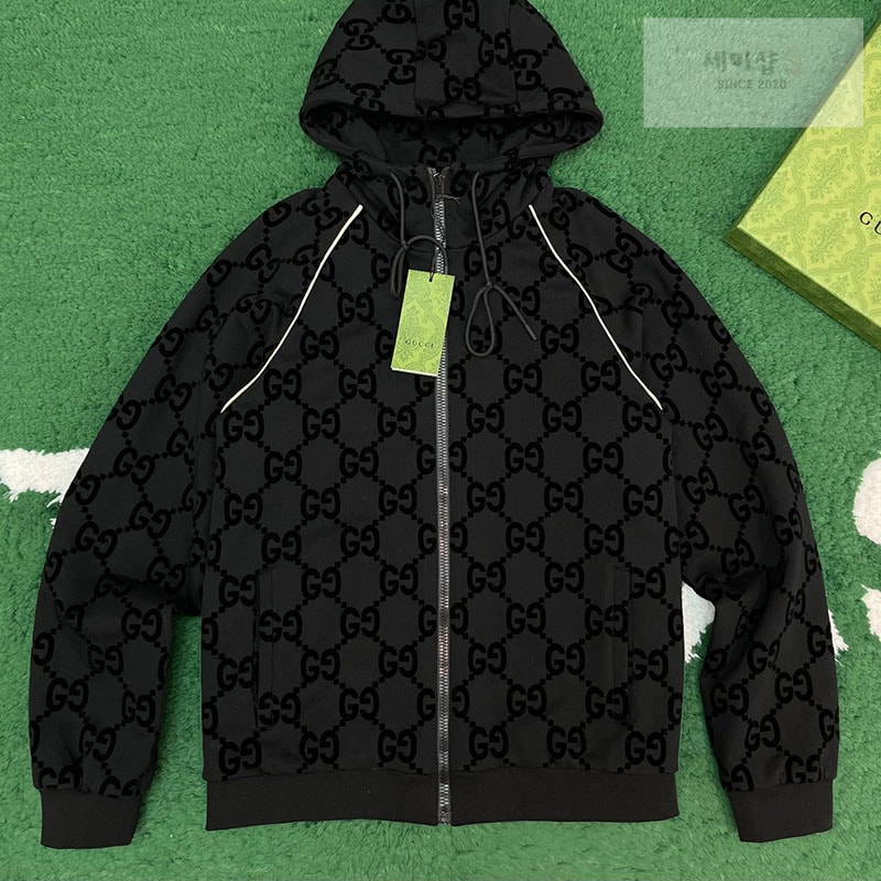 Gucci 구찌 다크그레이 웹 점포 GG 지퍼 자켓 의류 10번 이미지