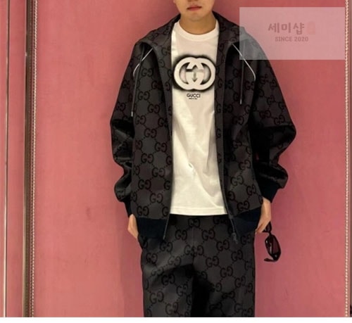 Gucci 구찌 다크그레이 웹 점포 GG 지퍼 자켓 의류 5번 이미지