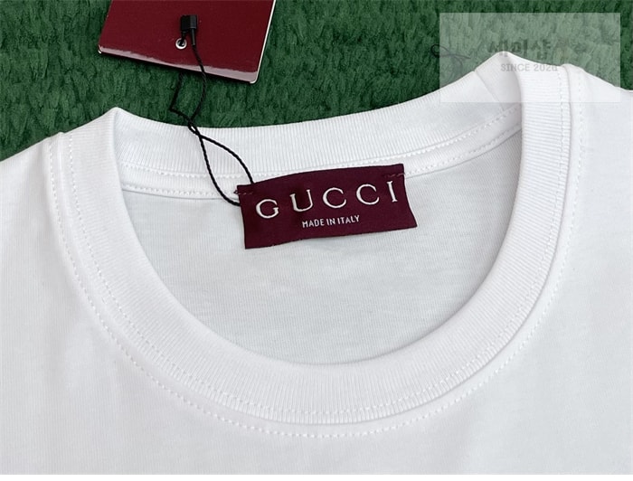 Gucci 구찌 닻 모티브 메종 로고 프린트 코튼 저지 반팔 티셔츠 의류 7번 이미지