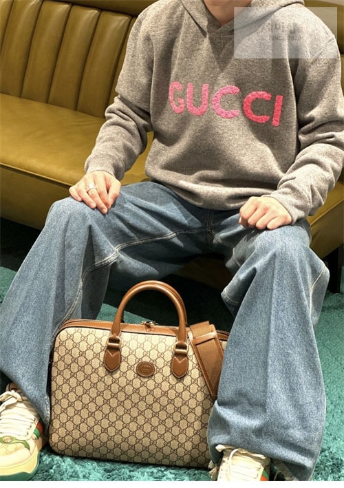 Gucci 구찌 로고 엠브로이더드 울 후디 의류 2번 이미지