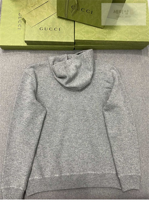 Gucci 구찌 로고 엠브로이더드 울 후디 의류 10번 이미지