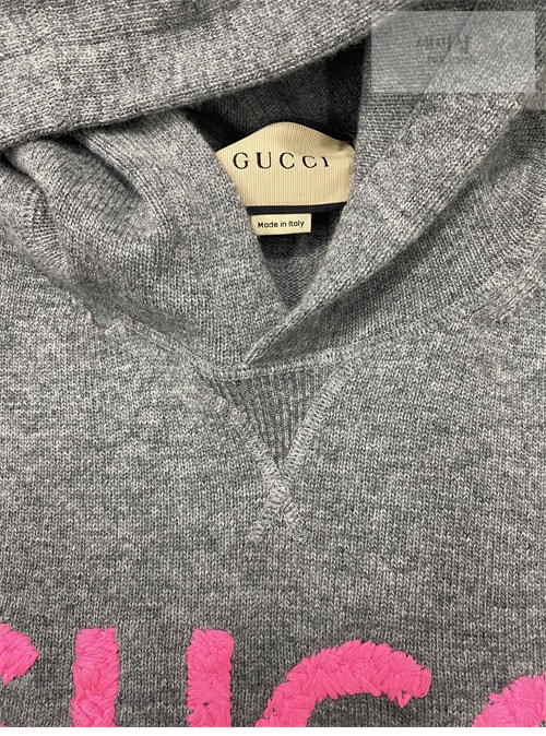 Gucci 구찌 로고 엠브로이더드 울 후디 의류 13번 이미지