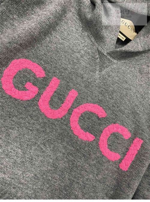 Gucci 구찌 로고 엠브로이더드 울 후디 의류 19번 이미지