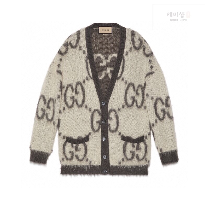 Gucci 구찌 리버서블 GG 모헤어 가디건 “4COLOR” 브라운 의류 7번 이미지