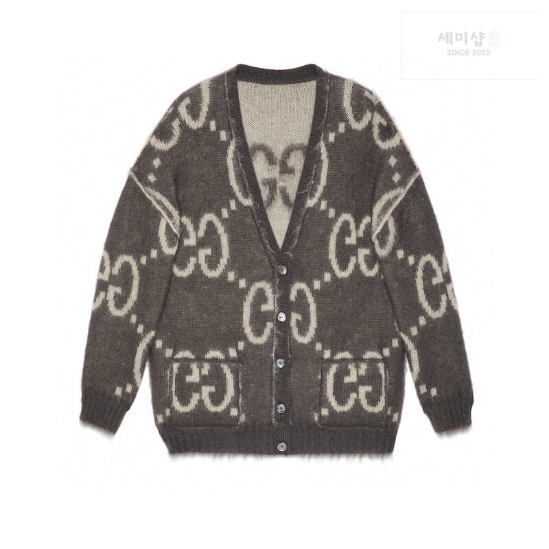 Gucci 구찌 리버서블 GG 모헤어 가디건 “4COLOR” 브라운 의류 8번 이미지