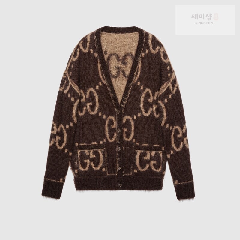 Gucci 구찌 리버서블 GG 모헤어 가디건 “4COLOR” 브라운 의류 10번 이미지