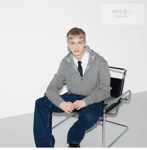 Gucci 구찌 리버시블 GG 울 후드 집업 의류 2번 이미지