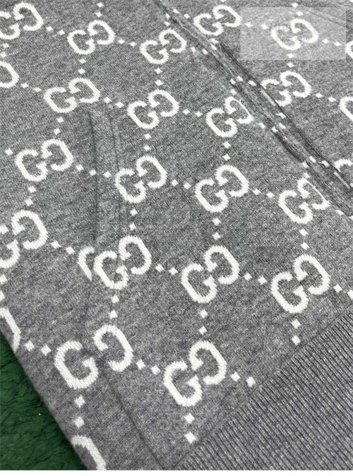 Gucci 구찌 리버시블 GG 울 후드 집업 의류 7번 이미지