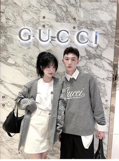 Gucci 구찌 리버시블 GG 울 후드 집업 의류 14번 이미지