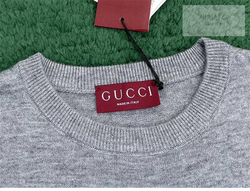 Gucci 구찌 멀티컬러 GG 인타르시아 파인 캐시미어 스웨터 의류 7번 이미지