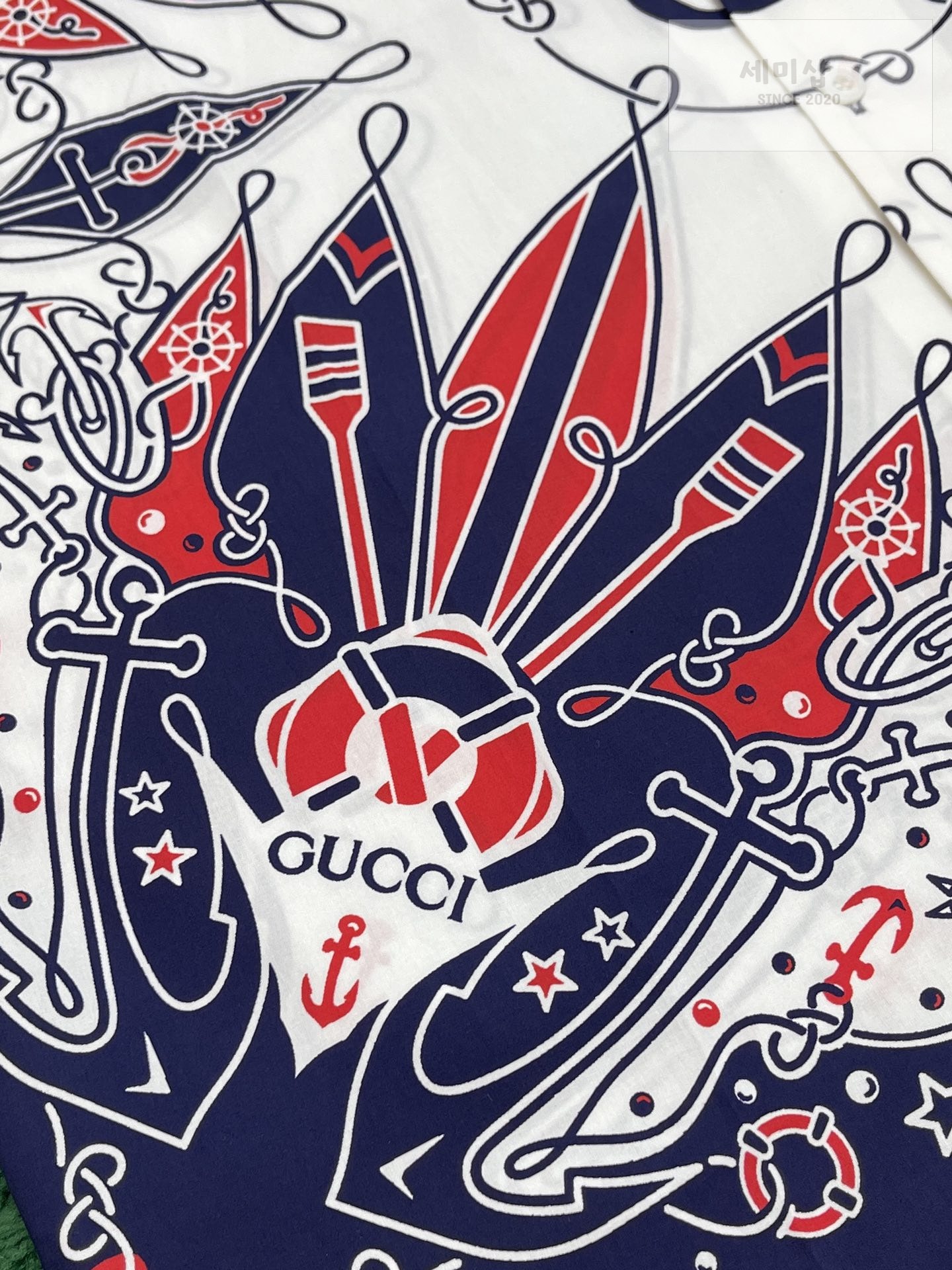 Gucci 구찌 반다나 프린트 코튼 반팔 셔츠 “2COLOR” NO.1 의류 8번 이미지