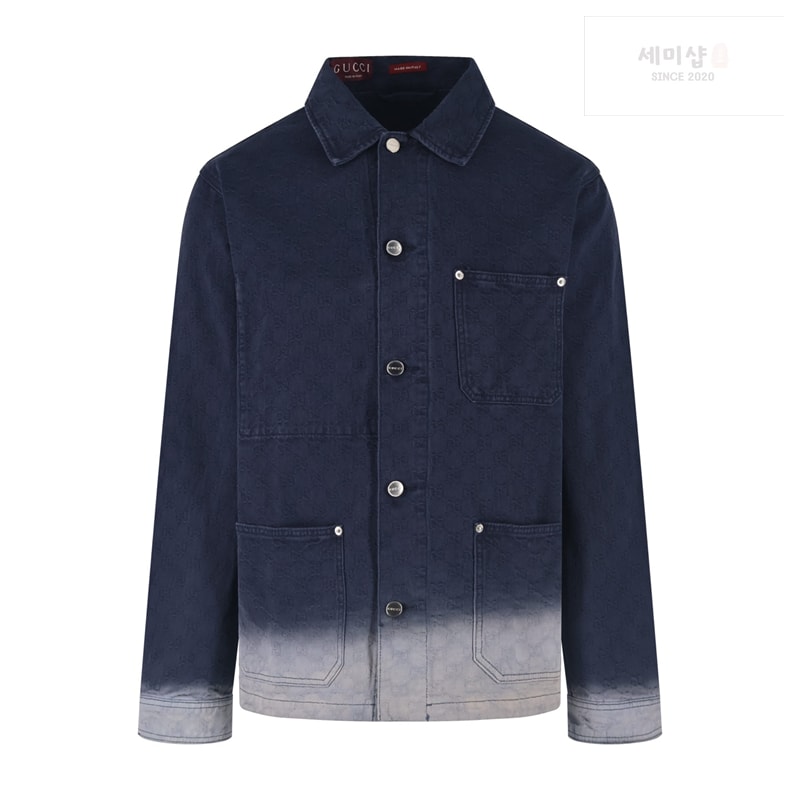 Gucci 구찌 블리치 GG 코튼 데님 자카드 셔츠 레플리카 2번 이미지 - 의류 | 세미샵 레플리카 사이트