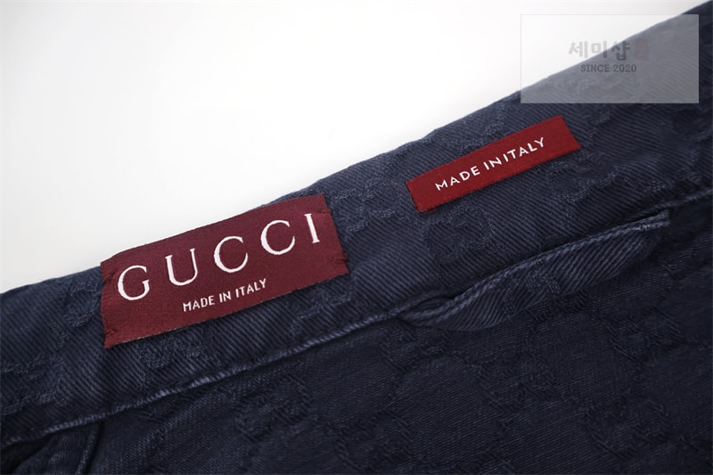 Gucci 구찌 블리치 GG 코튼 데님 자카드 셔츠 레플리카 4번 이미지 - 의류 | 세미샵 레플리카 사이트