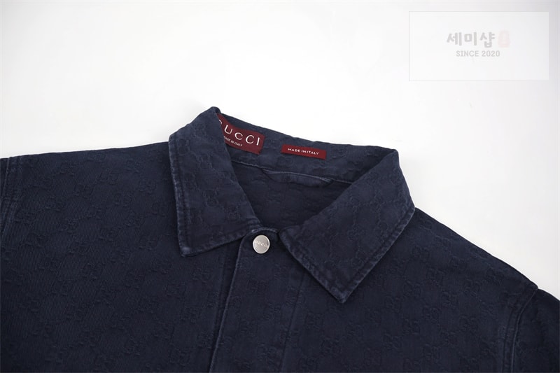 Gucci 구찌 블리치 GG 코튼 데님 자카드 셔츠 레플리카 8번 이미지 - 의류 | 세미샵 레플리카 사이트
