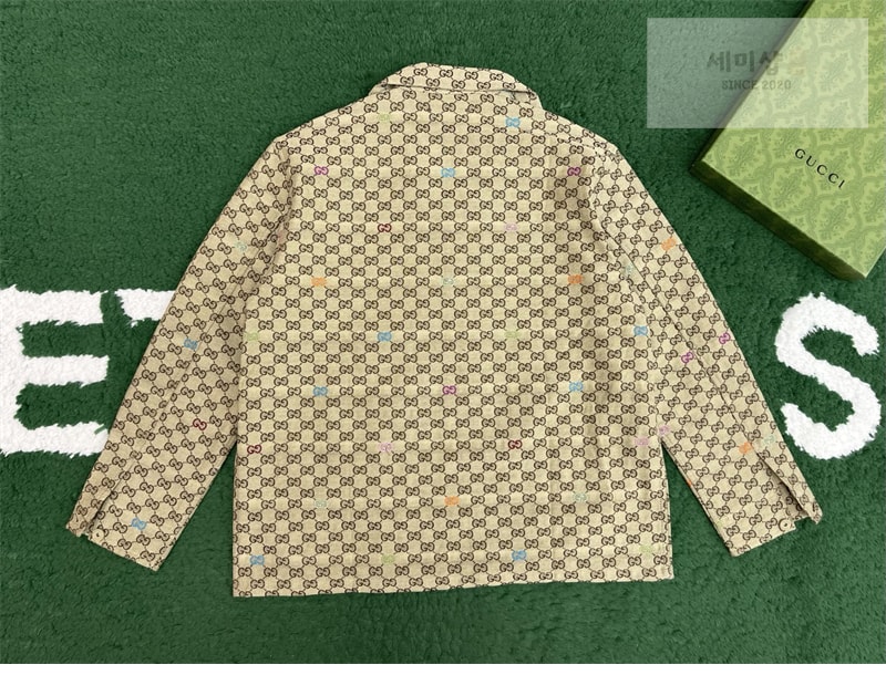 Gucci 구찌 올오버 GG 필 쿠페 캔버스 재킷 의류 4번 이미지