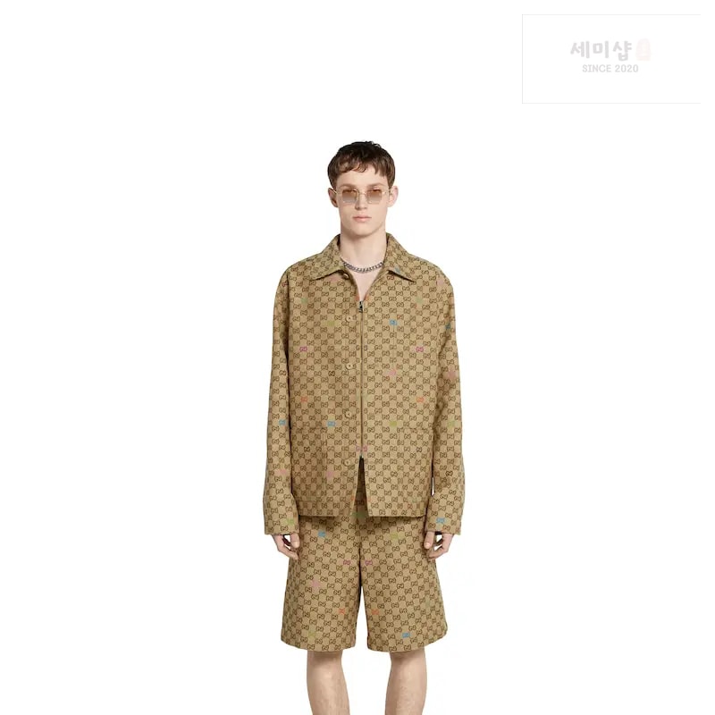 Gucci 구찌 올오버 GG 필 쿠페 캔버스 재킷 의류 12번 이미지