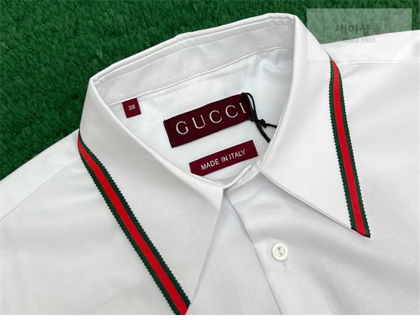 Gucci 구찌 웹디테일 옥스포드 코튼 셔츠 의류 5번 이미지