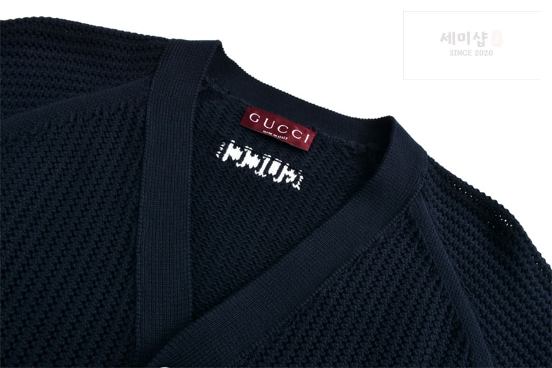 Gucci 구찌 웹아주르 코튼 니트 가디건 화이트 의류 7번 이미지