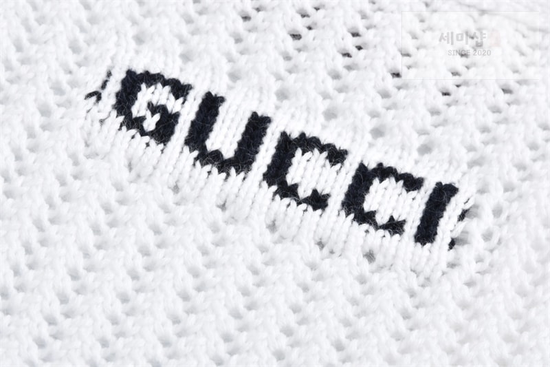Gucci 구찌 웹아주르 코튼 니트 가디건 화이트 의류 18번 이미지