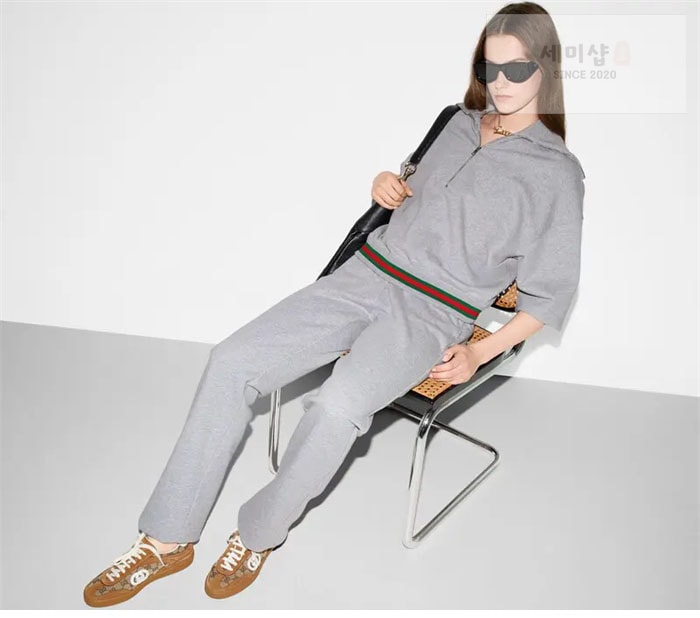 Gucci 구찌 웹코튼 저지 조깅 팬츠 의류 9번 이미지