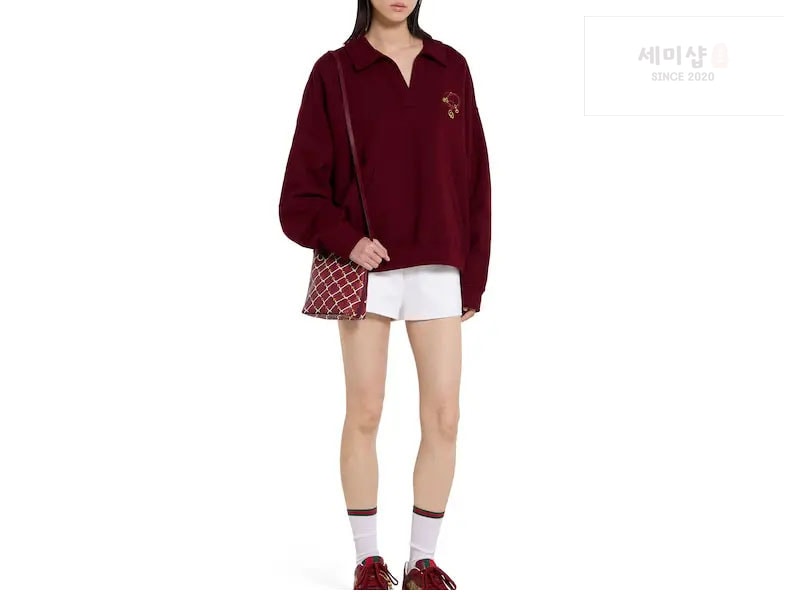 구찌 구찌 웹 인터로킹 G 로고 저지 스웨트셔츠 의류 2번 이미지