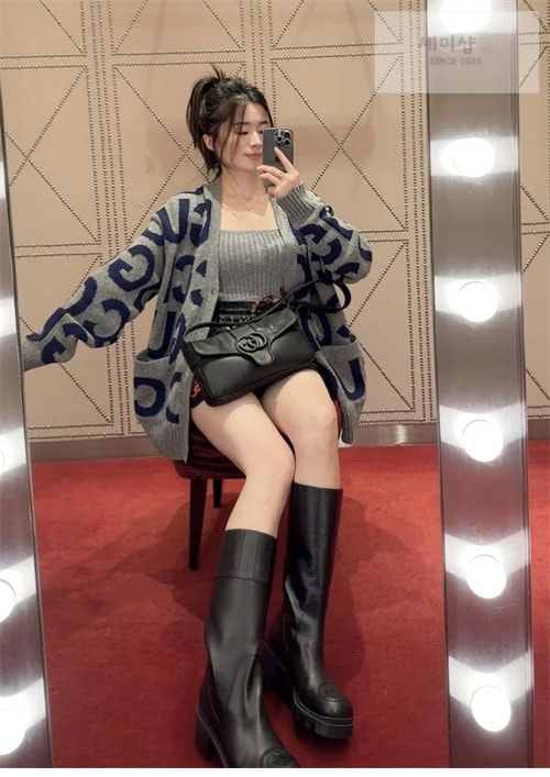 Gucci 구찌 인타르시아 로고 울 가디건 의류 14번 이미지