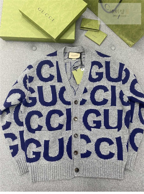 Gucci 구찌 인타르시아 로고 울 가디건 의류 15번 이미지