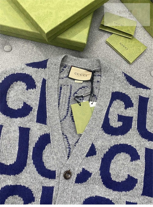 Gucci 구찌 인타르시아 로고 울 가디건 의류 7번 이미지